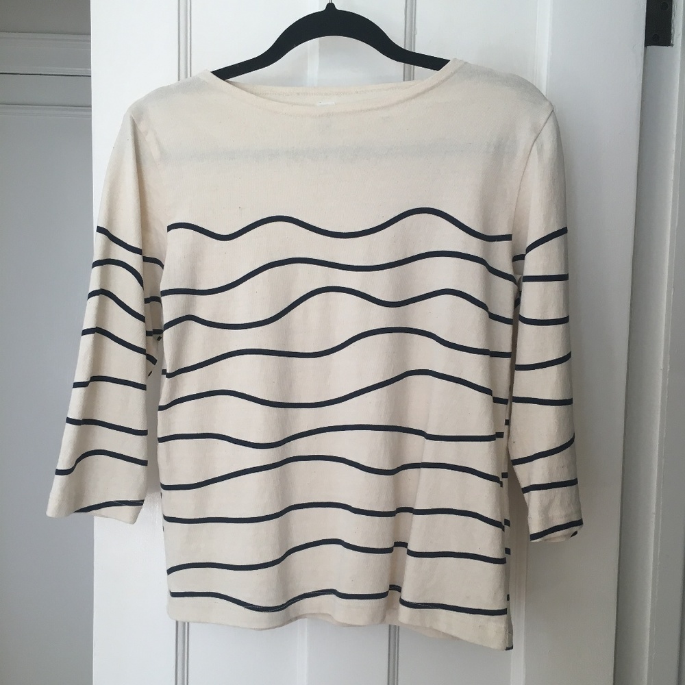 KATO Japanese Brand Wavy Stripes Cotton top